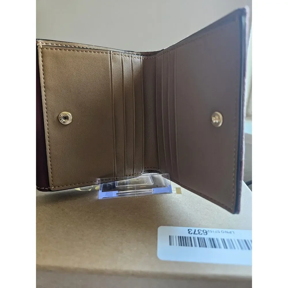 COACH Tri-fold wallet / Small Morgan Bordeaux CH151